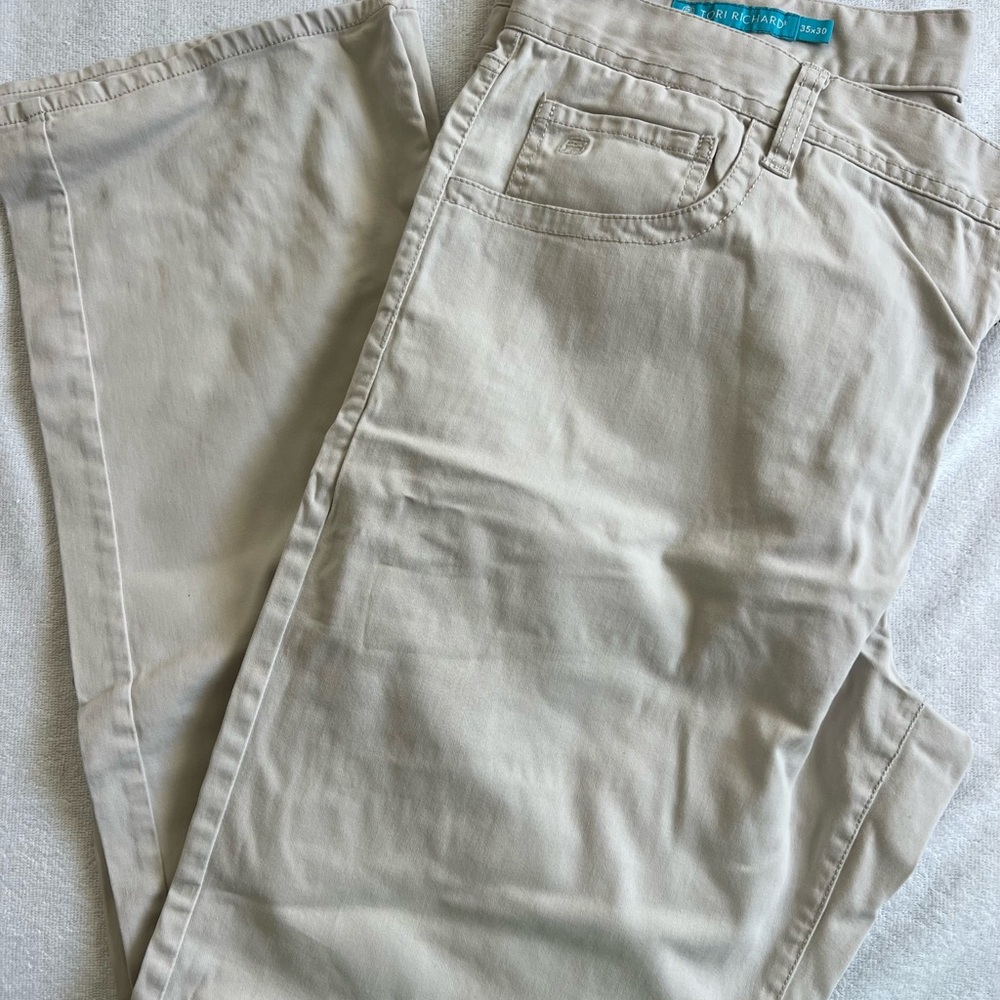 Tori Richard Cream Casual Pants